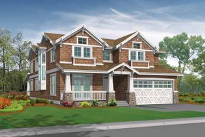 Craftsman Exterior - Front Elevation Plan #132-444
