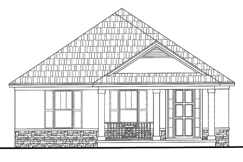 House Blueprint - Contemporary Exterior - Front Elevation Plan #999-159