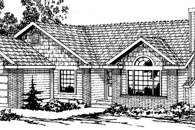 House Design - Ranch Exterior - Front Elevation Plan #124-1084