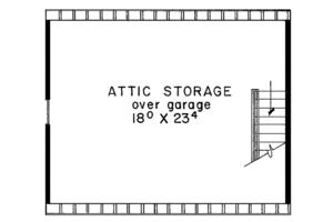 Floor Plan - Other Floor for Colonial House Plan #60-711 - 4 bed, 3 bath