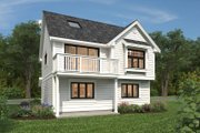 Farmhouse Style House Plan - 1 Beds 1 Baths 773 Sq/Ft Plan #47-1079 