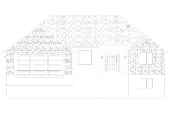 Exterior - Front Elevation 4 for Traditional House Plan #1060-281 - 3 bed, 2 bath