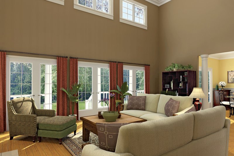 House Plan Design - Interior - Family Room 3 for Country House Plan #929-18 - 4 bed, 3.5 bath