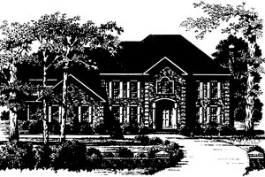 House Plan Design - Exterior - Front Elevation for Colonial House Plan #328-310 - 4 bed, 4.5 bath