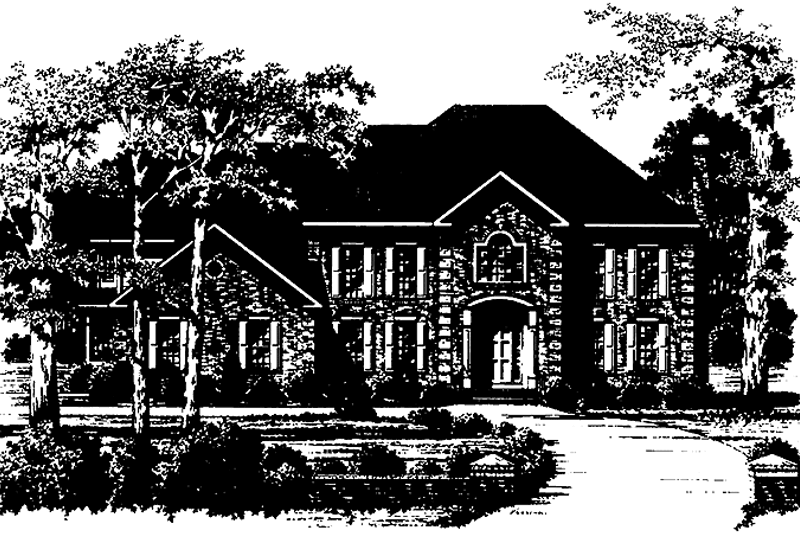 Home Plan - Colonial Exterior - Front Elevation Plan #328-310