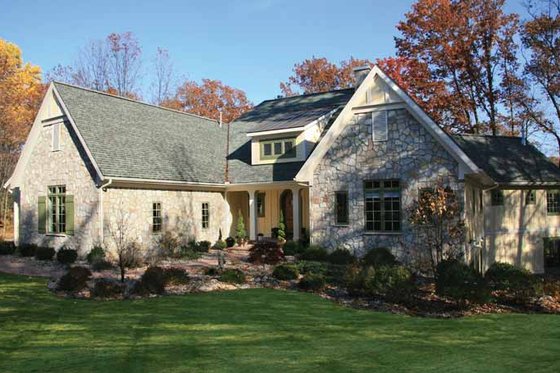 Exterior - Front Elevation 4 for European House Plan #928-190 - 2 bed, 2.5 bath