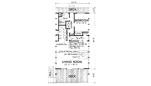 Home Plan - Prairie Floor Plan - Main Floor Plan #320-1219