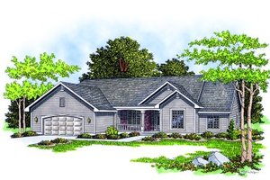 Traditional Exterior - Front Elevation Plan #70-331