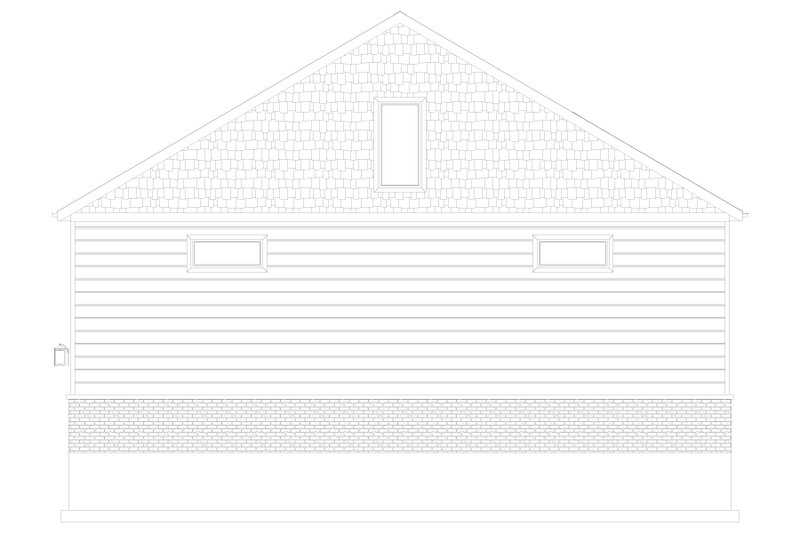 Architectural House Design - Exterior - Rear Elevation 6 for Traditional House Plan #1060-224, 1.5 bath