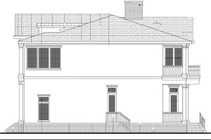 Exterior - Other Elevation for Colonial House Plan #1058-82 - 6 bed, 5.5 bath