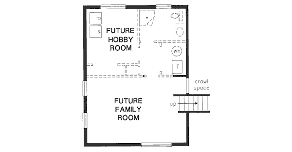 House Blueprint - European Floor Plan - Lower Floor Plan #18-9070