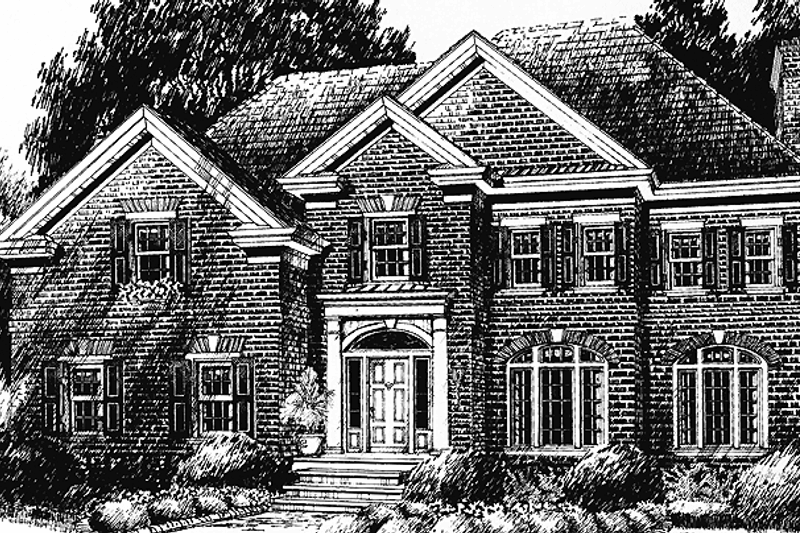 Dream House Plan - Classical Exterior - Front Elevation Plan #429-223