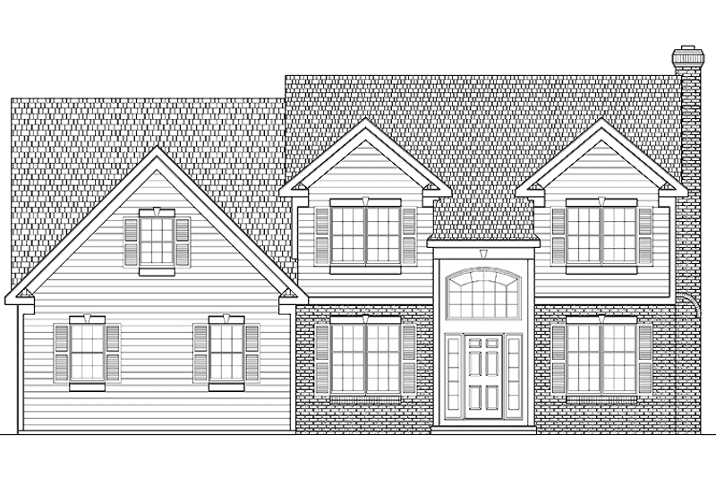 Dream House Plan - Exterior - Front Elevation 3 for Traditional House Plan #328-356 - 3 bed, 2.5 bath