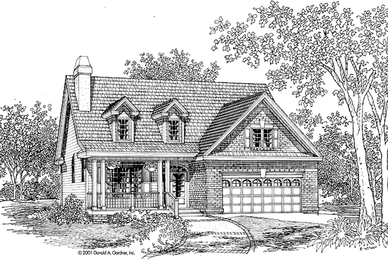Dream House Plan - Exterior - Front Elevation 5 for Country House Plan #929-647 - 3 bed, 2 bath