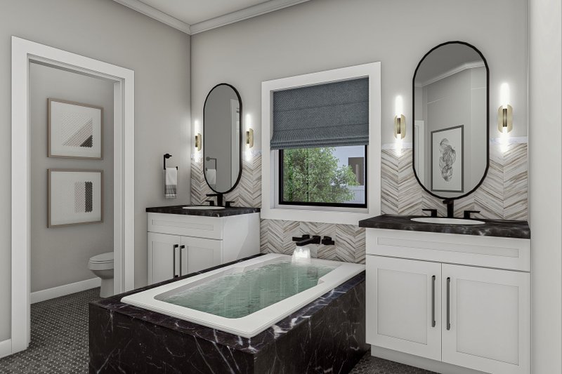 Architectural House Design - Interior - Bathroom for Traditional House Plan #455-221 - 3 bed, 2 bath