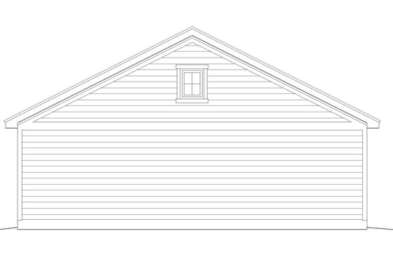 Exterior - Rear Elevation for Country House Plan #932-331, 0 bath