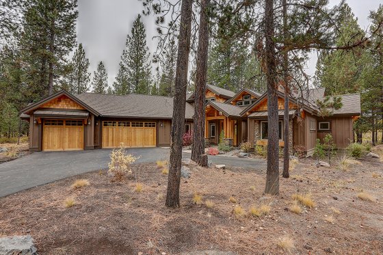 Exterior - Front Elevation 4 for Craftsman House Plan #892-29 - 3 bed, 3.5 bath