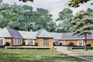 Dream House Plan - Exterior - Front Elevation for European House Plan #314-265 - 5 bed, 6.5 bath