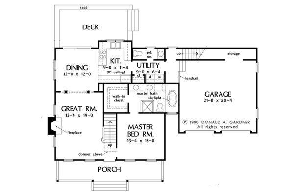 Home Plan - Farmhouse Floor Plan - Main Floor Plan #929-39