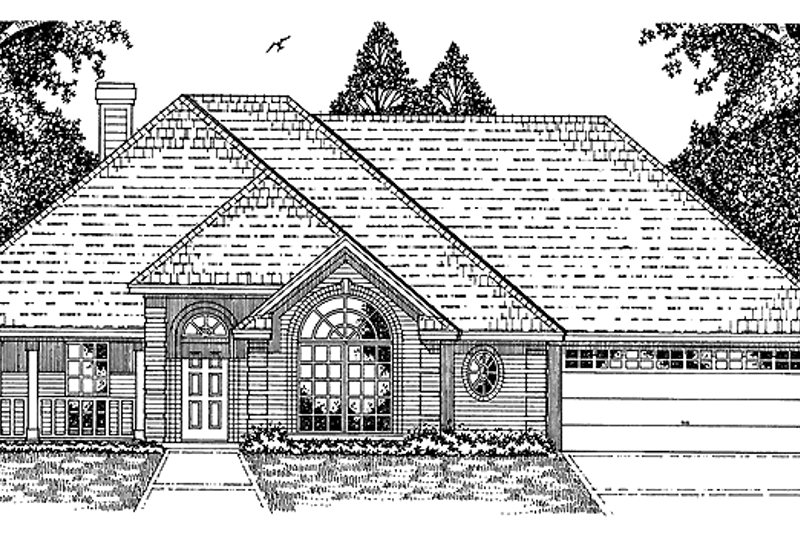 House Plan Design - Ranch Exterior - Front Elevation Plan #42-493