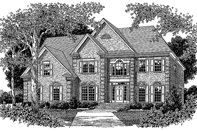 Dream House Plan - Traditional Exterior - Front Elevation Plan #453-124