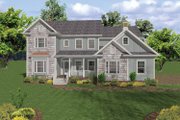 Country Style House Plan - 5 Beds 5 Baths 2698 Sq/Ft Plan #56-668 Exterior 