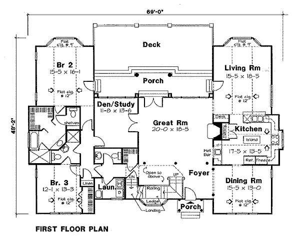 Traditional Floor Plan - Main Floor Plan #312-824