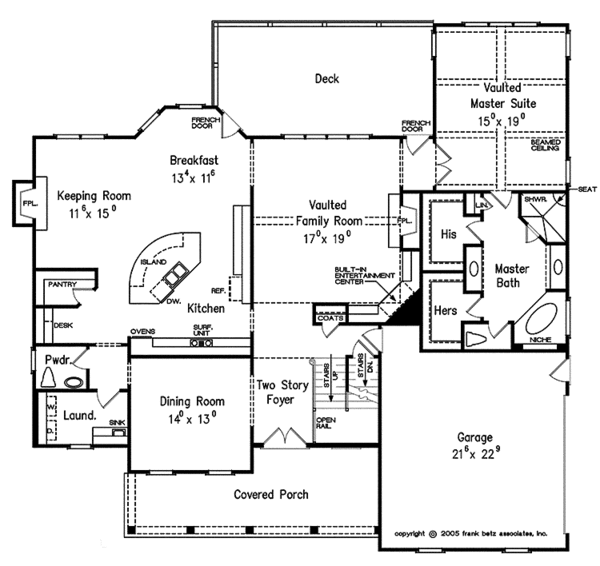 House Design - Country Floor Plan - Main Floor Plan #927-361