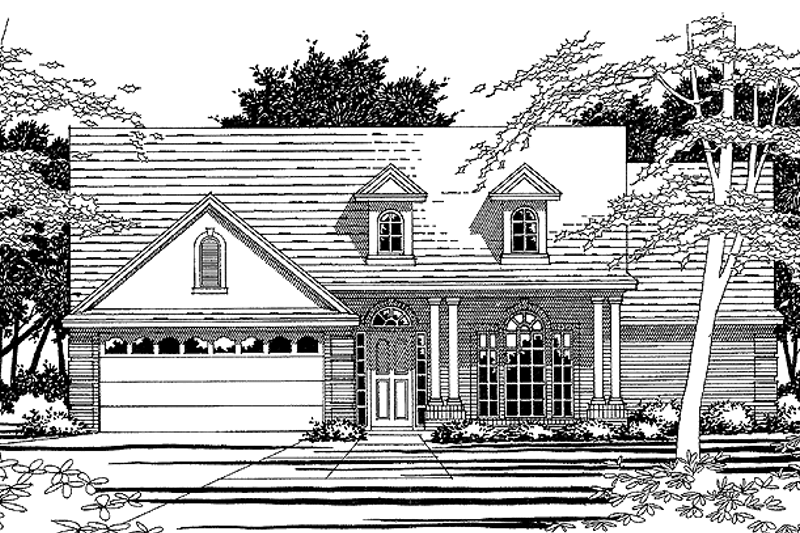 House Plan Design - Country Exterior - Front Elevation Plan #472-54