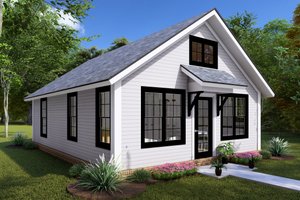 Exterior - Other Elevation 1 for Cottage House Plan #513-2235 - 2 bed, 1 bath