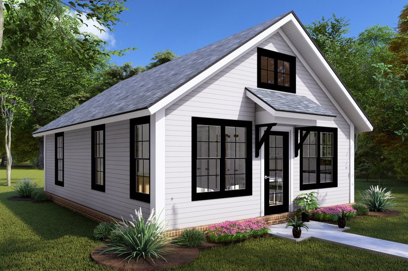 House Design - Exterior - Other Elevation 1 for Cottage House Plan #513-2235 - 2 bed, 1 bath