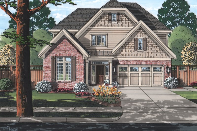 Cottage Style House Plan - 4 Beds 2.5 Baths 2328 Sq/Ft Plan #46-505