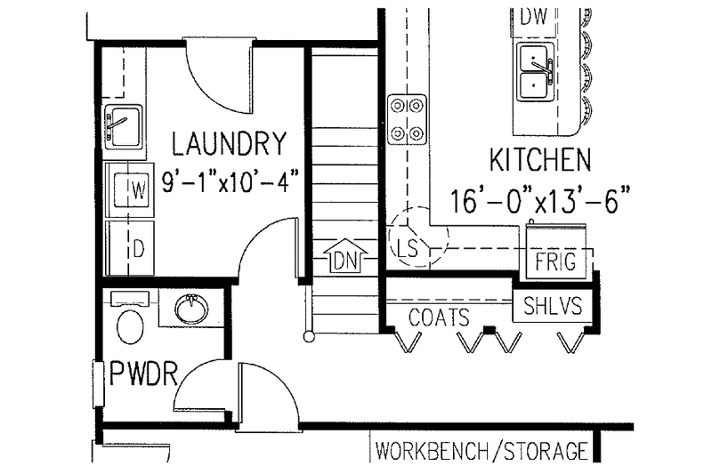 Dream House Plan - Floor Plan - Other Floor for Mediterranean House Plan #11-260 - 3 bed, 2 bath