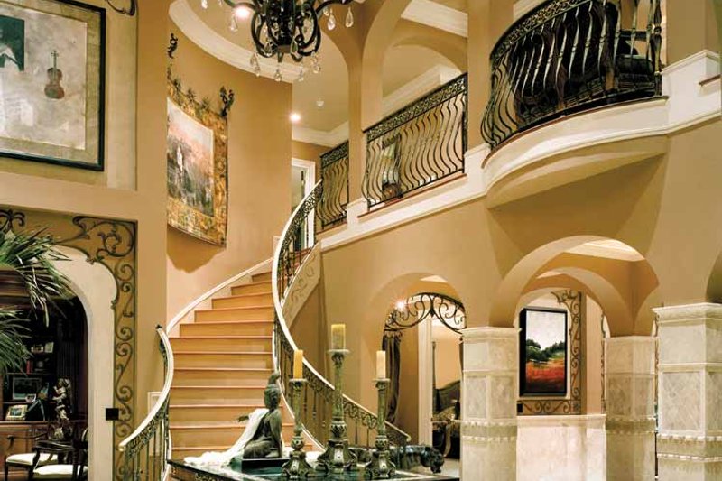 Home Plan - Interior - Entry for Mediterranean House Plan #453-383 - 5 bed, 5.5 bath