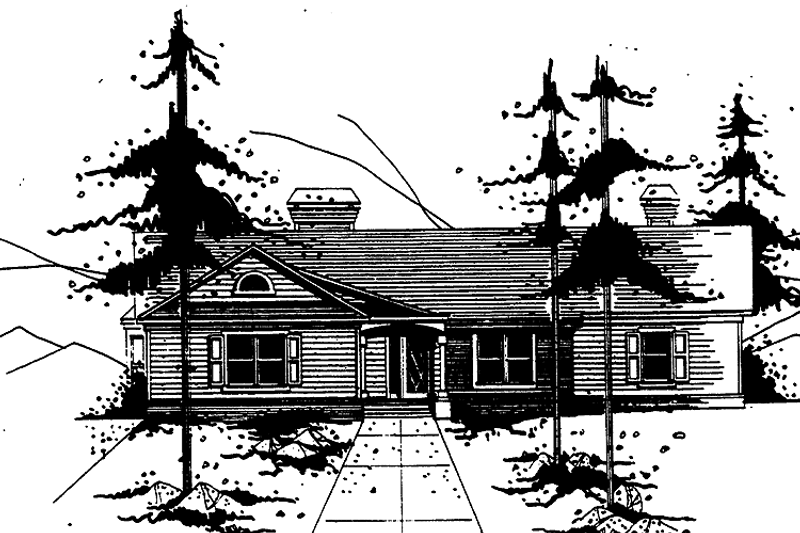 House Plan Design - Ranch Exterior - Front Elevation Plan #30-294