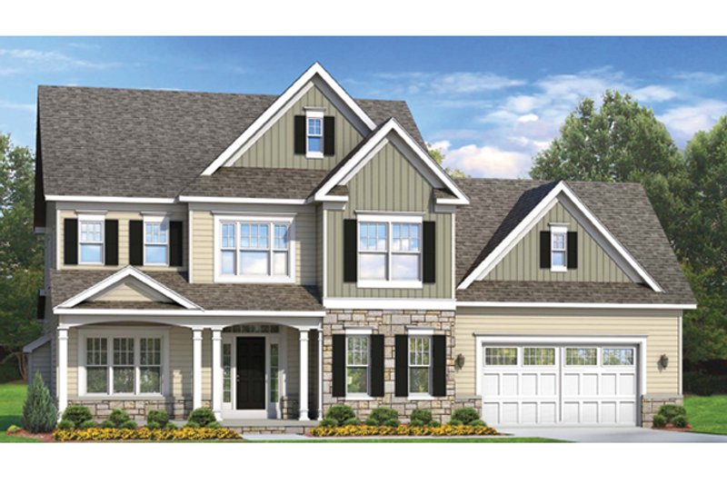 Architectural House Design - Colonial Exterior - Front Elevation Plan #1010-56