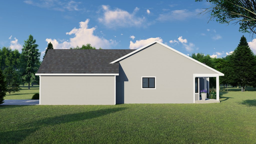 Exterior - Other Elevation 1 for Ranch House Plan #1064-4 - 4 bed, 3 bath