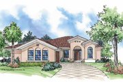 Mediterranean Style House Plan - 3 Beds 2 Baths 2010 Sq/Ft Plan #930-390 