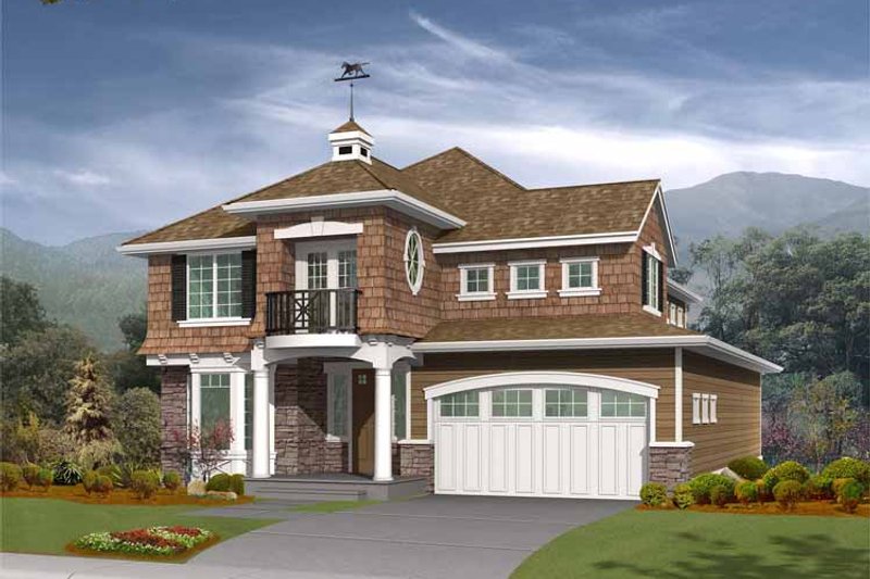 Dream House Plan - Craftsman Exterior - Front Elevation Plan #132-366