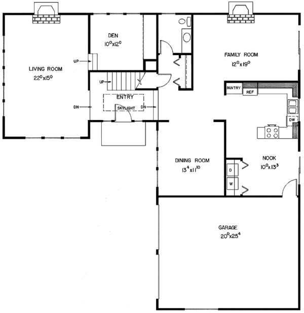 Home Plan - Contemporary Floor Plan - Main Floor Plan #60-774
