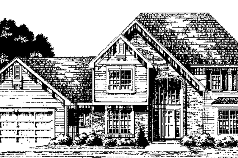 Architectural House Design - Country Exterior - Front Elevation Plan #1001-105