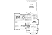 European Style House Plan - 3 Beds 2 Baths 1417 Sq/Ft Plan #929-273 