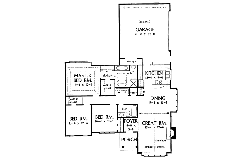 Home Plan - Floor Plan - Main Floor for European House Plan #929-273 - 3 bed, 2 bath