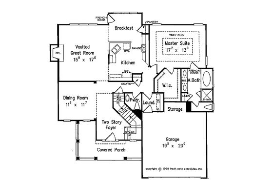 Floor Plan - Main Floor for Country House Plan #927-385 - 3 bed, 2.5 bath
