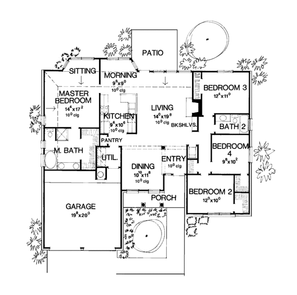 House Plan Design - European Floor Plan - Main Floor Plan #472-436