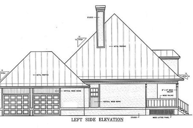Home Plan - Exterior - Other Elevation 1 for Country House Plan #45-132 - 4 bed, 4 bath