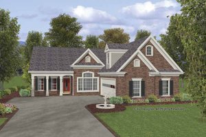 Exterior - Front Elevation 3 for Traditional House Plan #56-691 - 3 bed, 2.5 bath