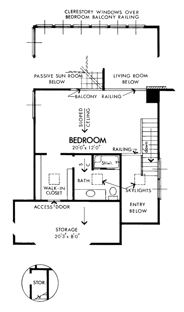 House Plan Design - Prairie Floor Plan - Upper Floor Plan #320-1185