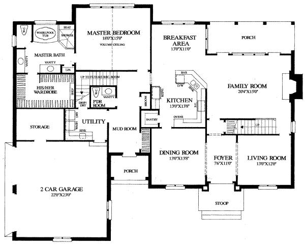 European Floor Plan - Main Floor Plan #137-117