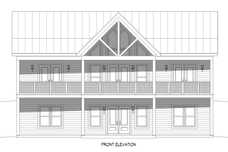 Home Plan - Exterior - Front Elevation 1 for Southern House Plan #932-804 - 2 bed, 2 bath